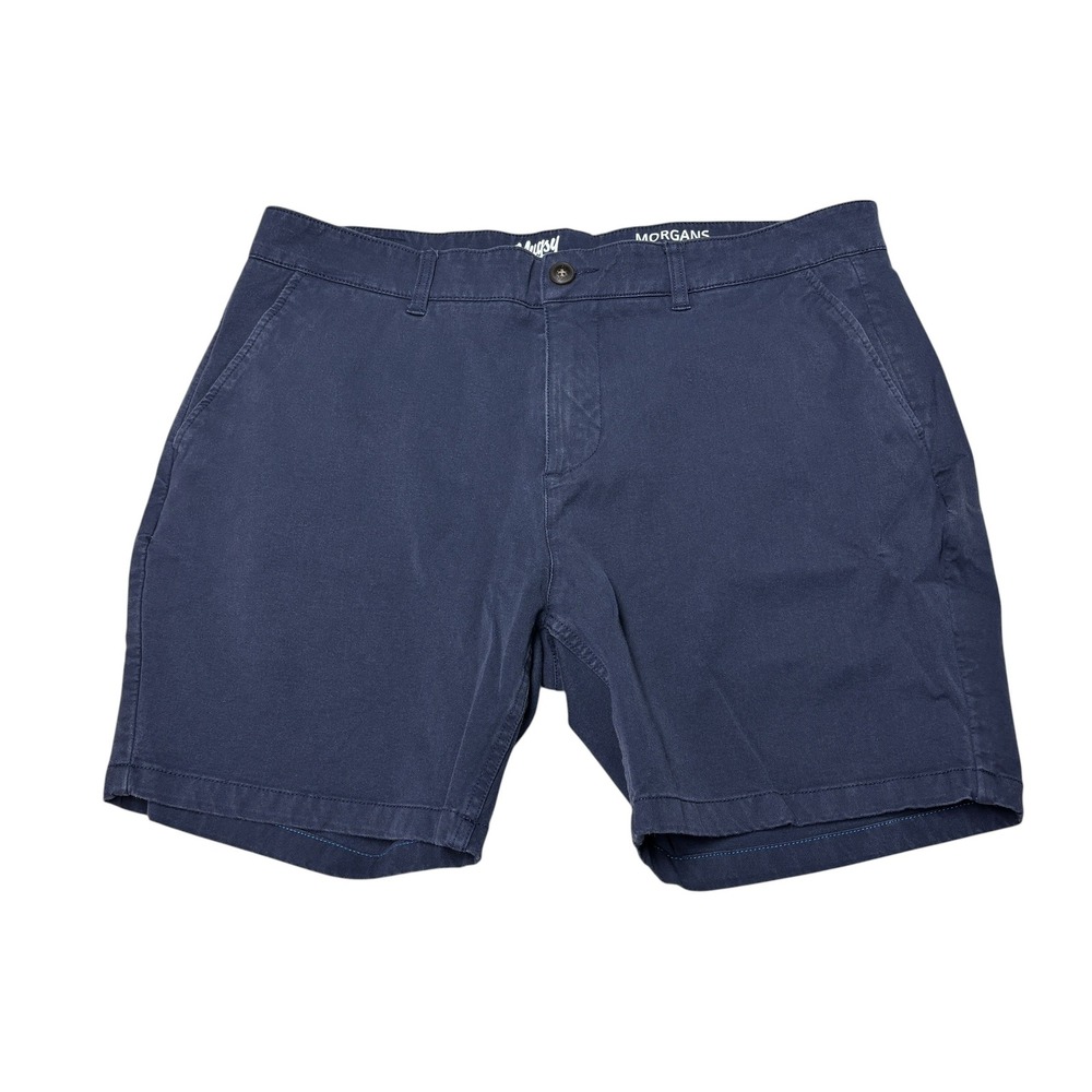 Mugsy Morgans Navy Blue Chino Shorts Mens‎ 38X7 K6CNNV